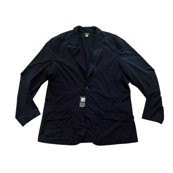 NWT Eddie Bauer Travex Departure Packable Unstructured Navy Blazer Size 50 Tall - Picture 1 of 5